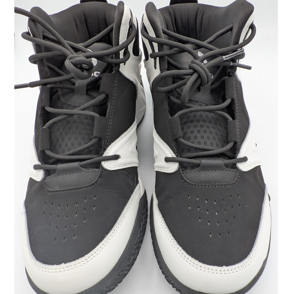 Mens Basketball Shoes 11.5 Shaq Black White Mid Top Devastator Sneaker - Picture 6 of 11